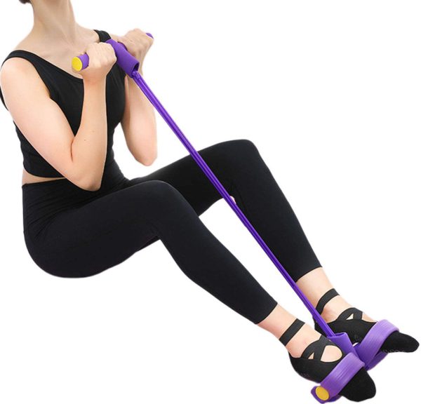 Elastic Pull Ropes Tummy Trimmer ( Random Color )