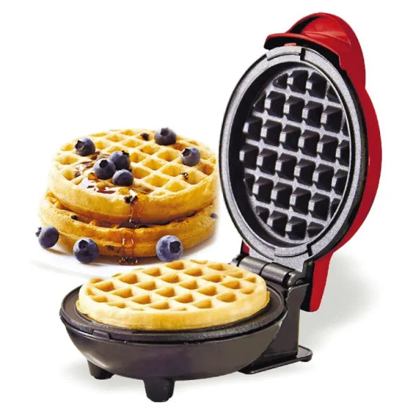 Mini Waffle Maker Breakfast Machine Non Stick Easy Clean (random Color )