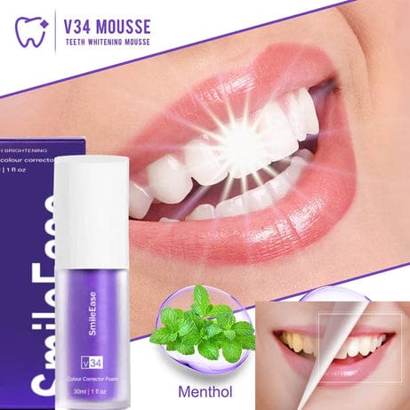 Pack of 2 Hismiles V34 Colour Corrector Serum + Micro Nano Toothbrush for Sensitive Gums – Teeth Brightening & Whitening Deal